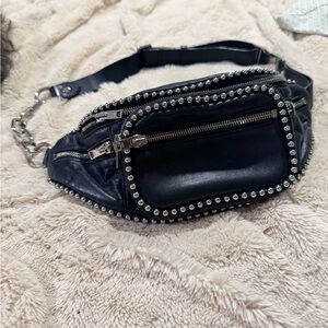 Alexander Wang Studded Black Bum Bag